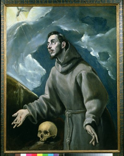 St. Franciscus ontvangt de stigmata door El Greco